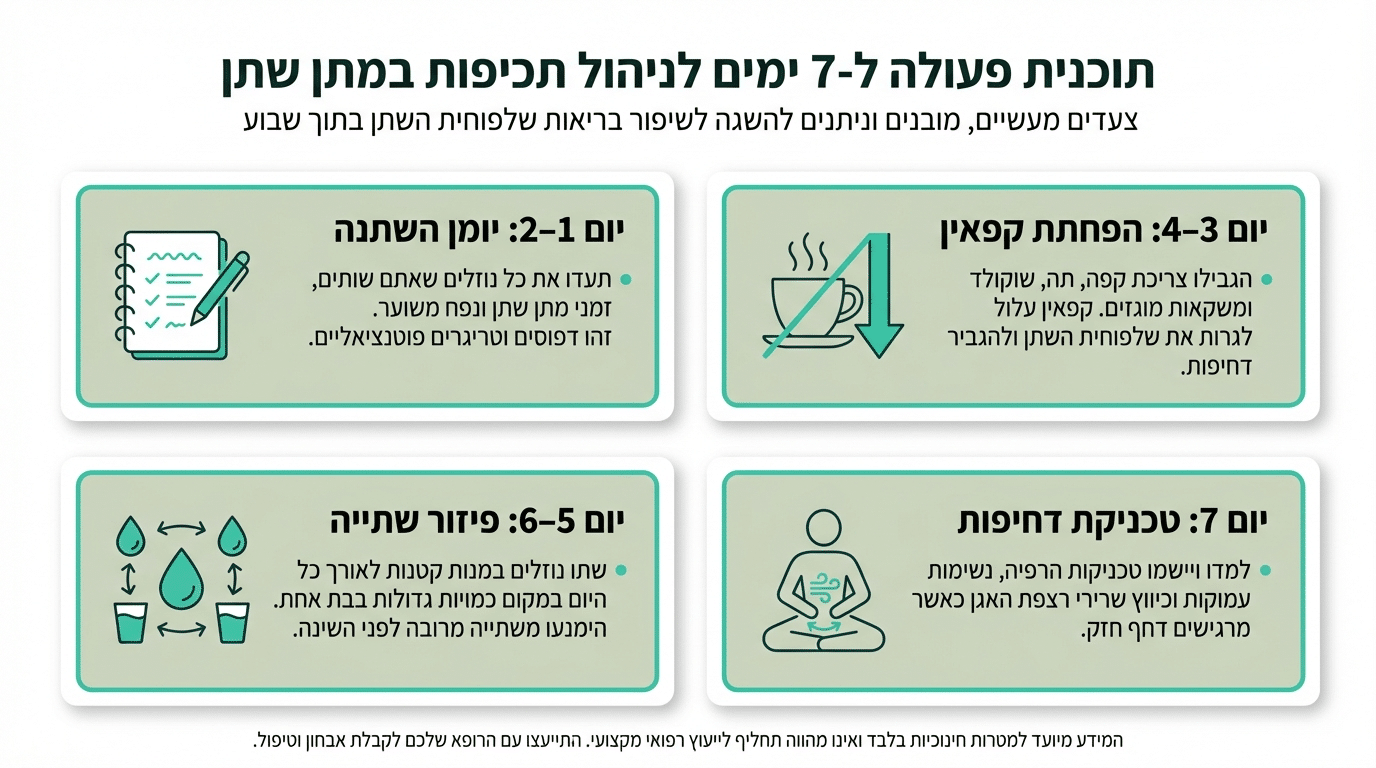 תכנית פעולה להפחתת תכיפות במתן שתן