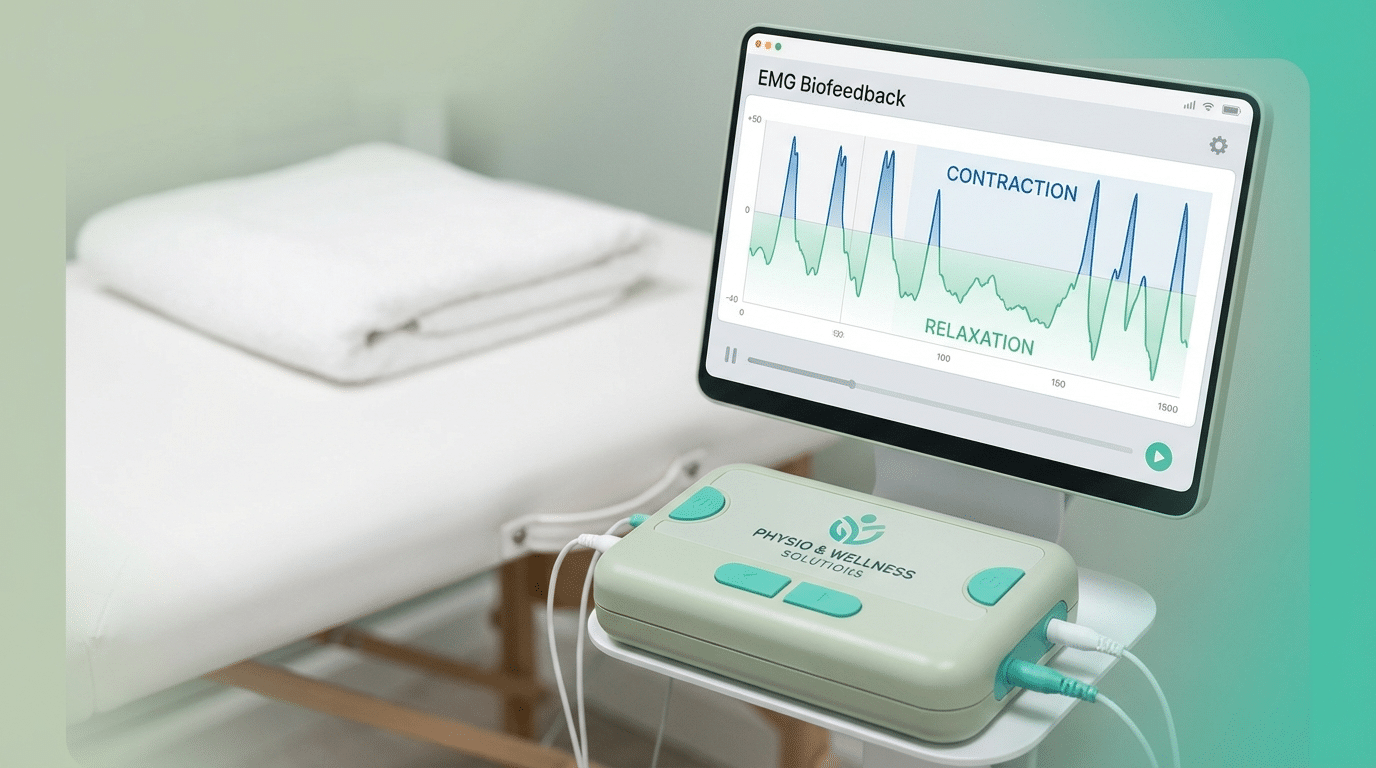 ביופידבק EMG לרצפת האגן - משוב חזותי לחיזוק שרירים