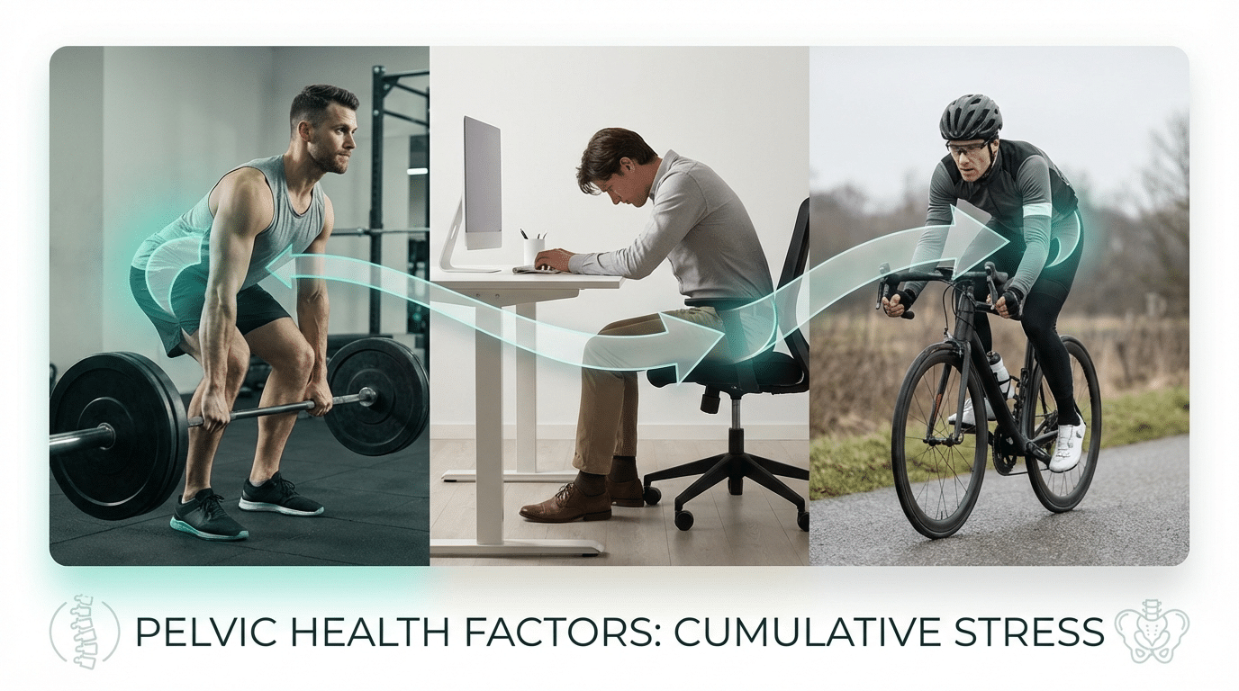 הגורמים למתח יתר בשרירי רצפת האגן אצל גברים