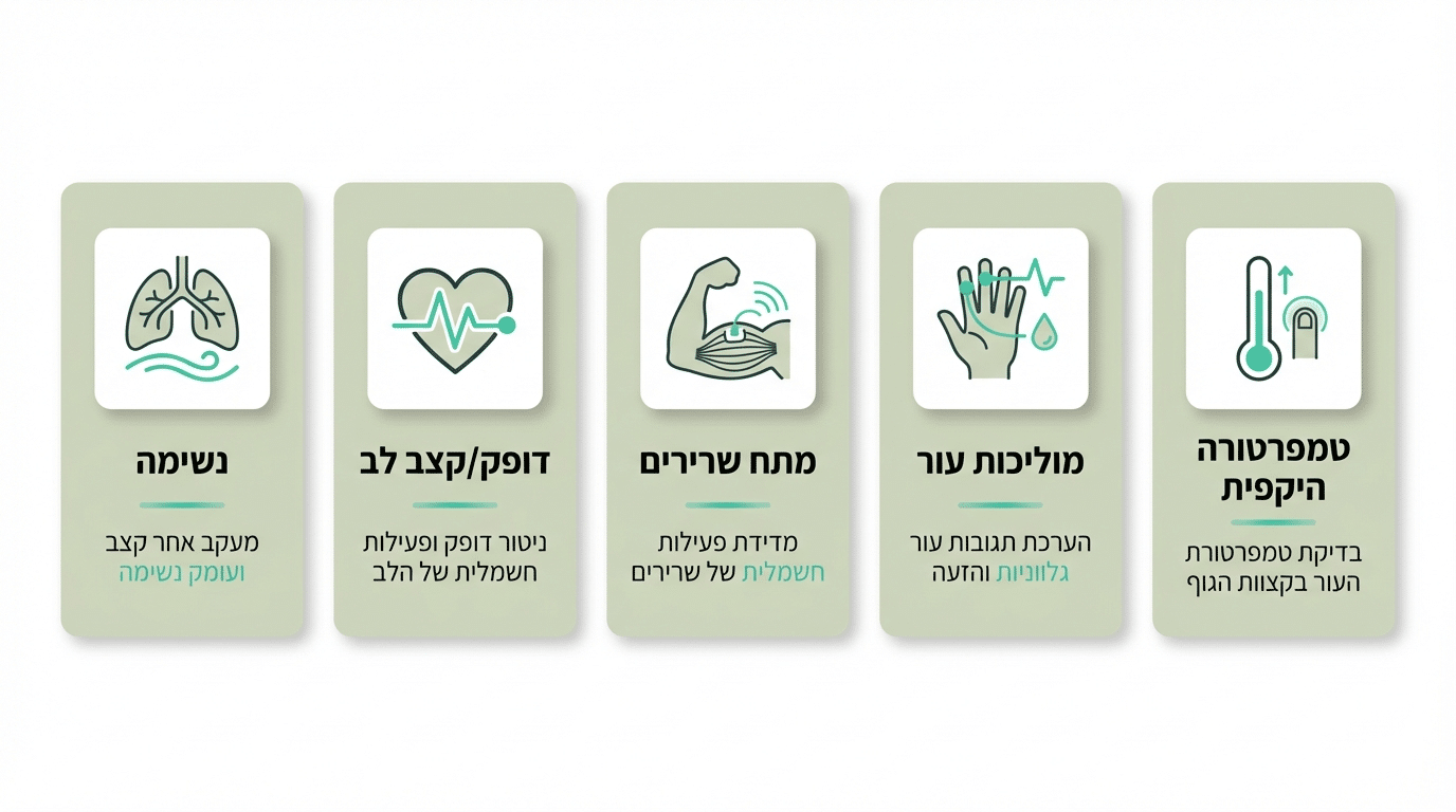 חמישה סוגי ביופידבק ומה כל אחד מודד