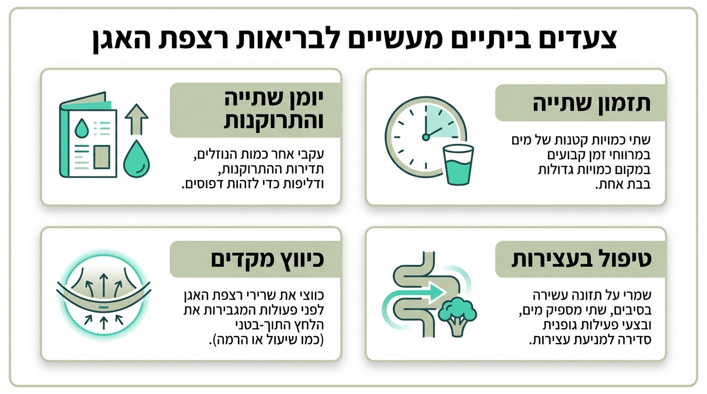 ארבעה צעדים שאפשר לעשות בבית לשיפור דליפת שתן