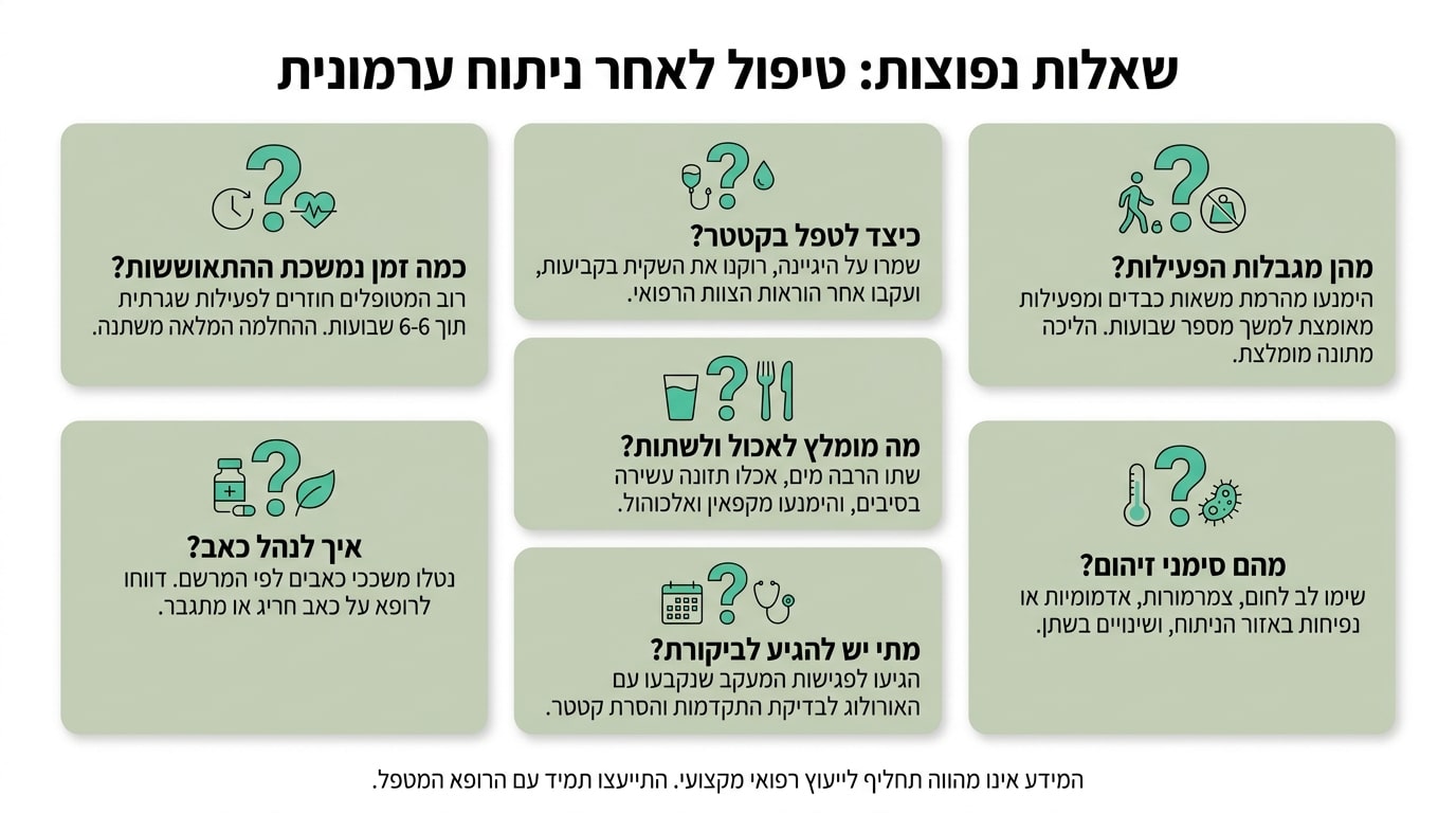 שאלות נפוצות על בריחת שתן אחרי ניתוח ערמונית