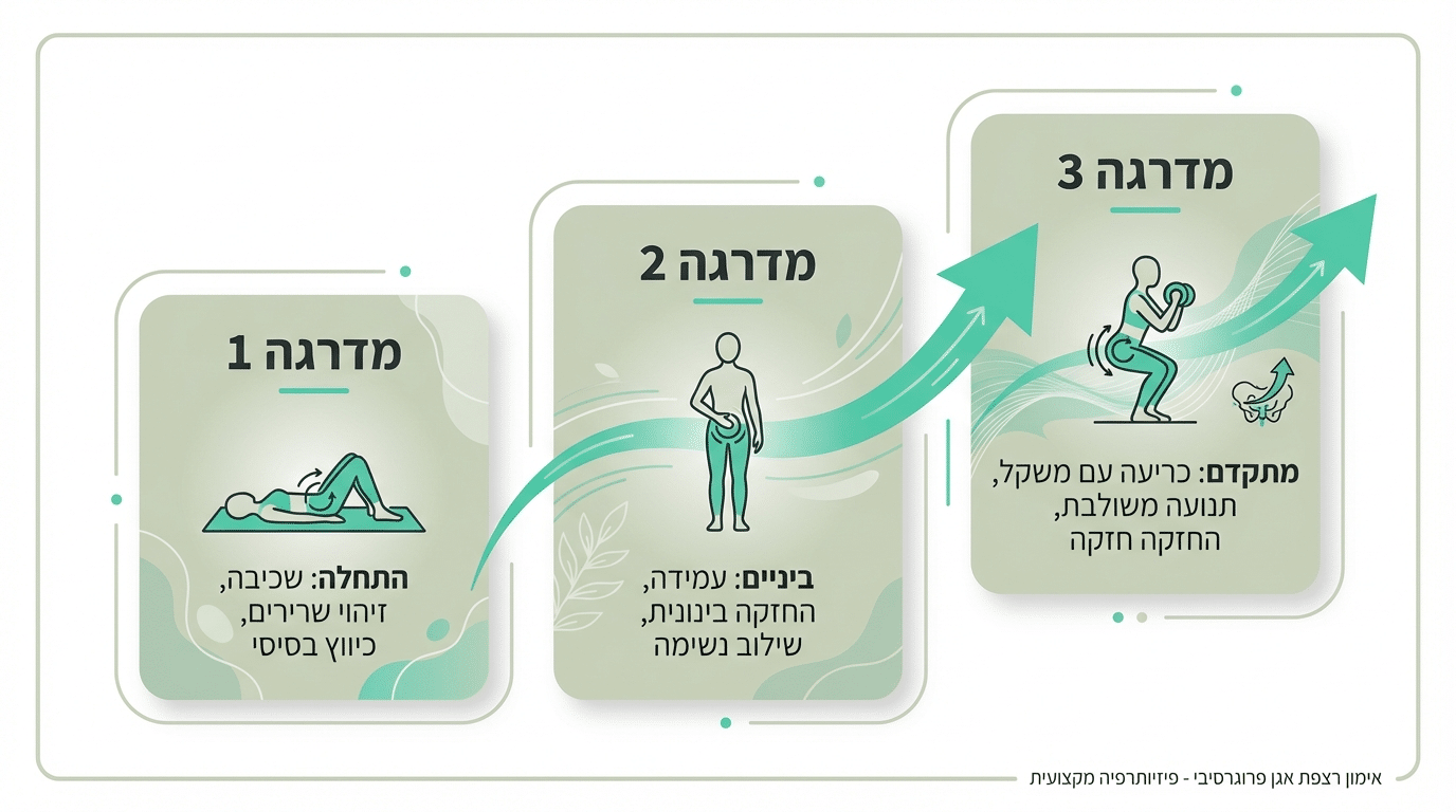 מהכיסא לסקוואט - התקדמות לתרגול בתנועה ועומס