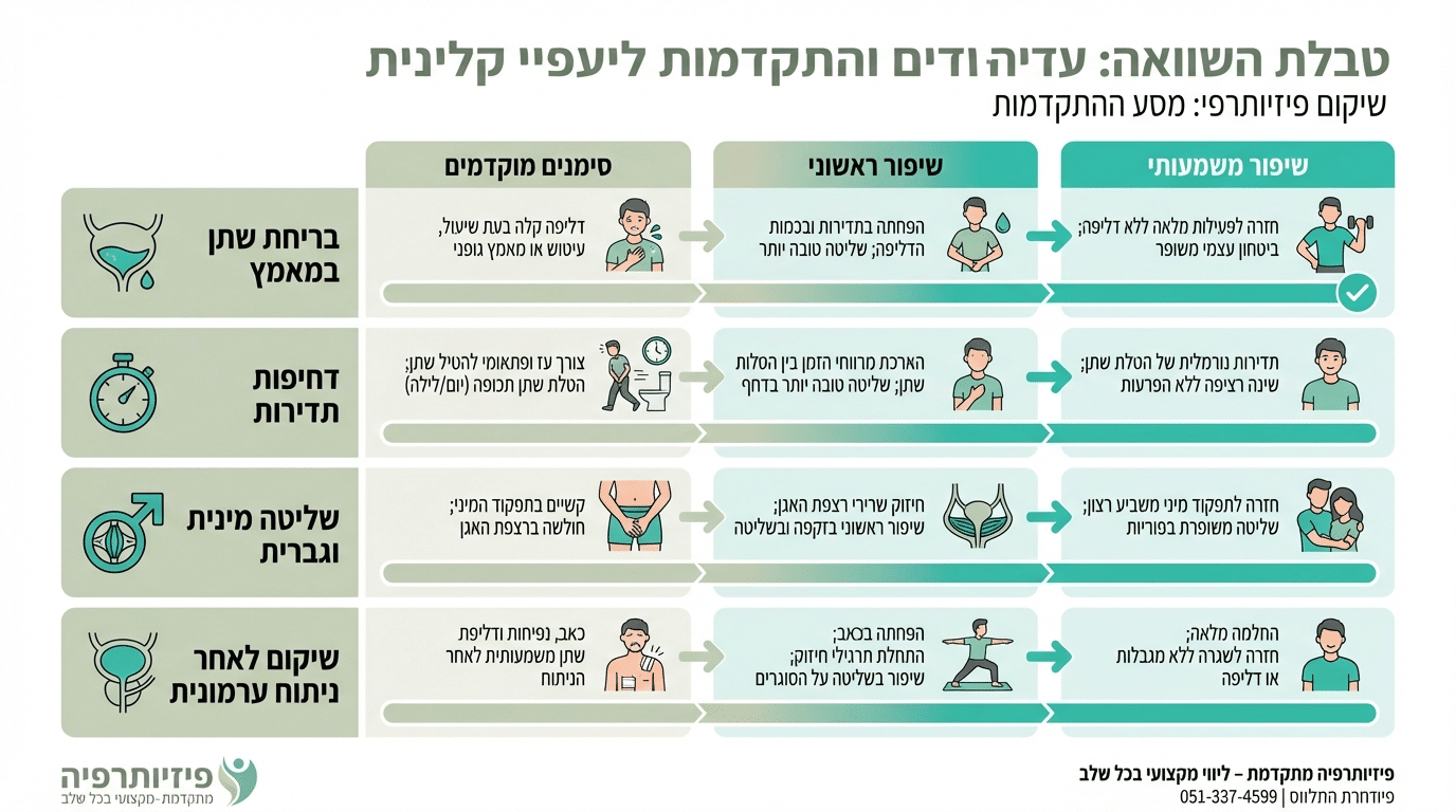 תוצאות קיגל לגברים - השפעה על תפקוד מיני