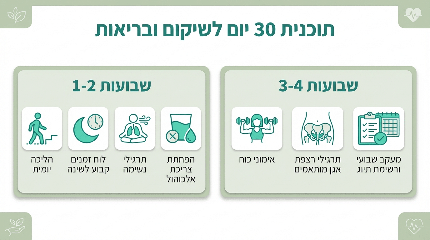 תוכנית 30 יום לשיפור תפקוד מיני - שלבים מעשיים