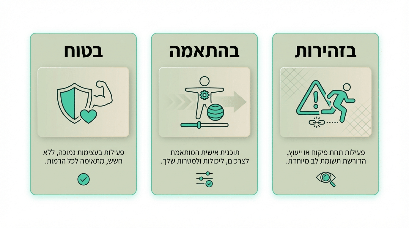 פעילות גופנית עם ערמונית מוגדלת: איך להתאמן נכון?