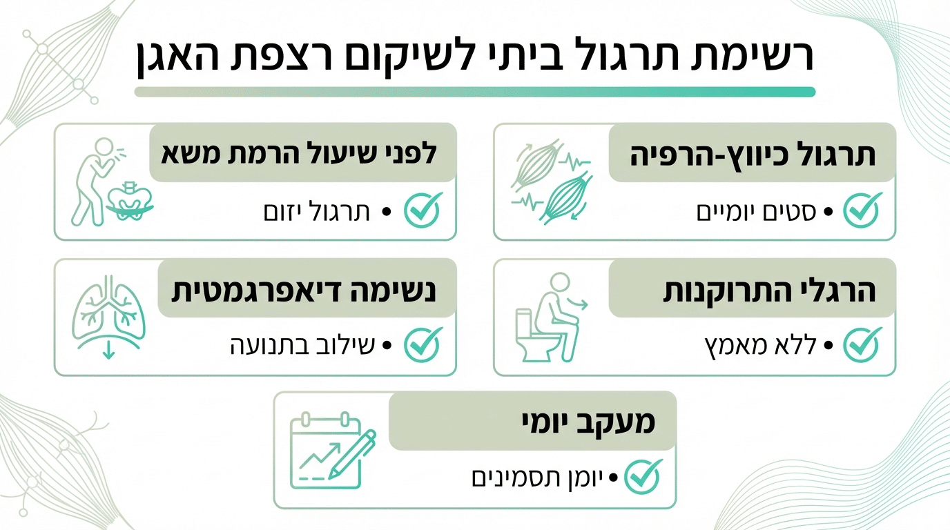 מה לעשות בבית בין מפגשי ביופידבק - צ'ק ליסט לתרגול נכון